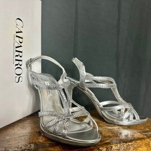 Silver sparkly Caparros - size 8 med.